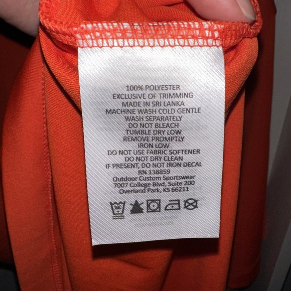 Houston Astros Columbia Golf Polo Mens Short Sleeve Large Orange Monogrammed - Picture 5 of 6